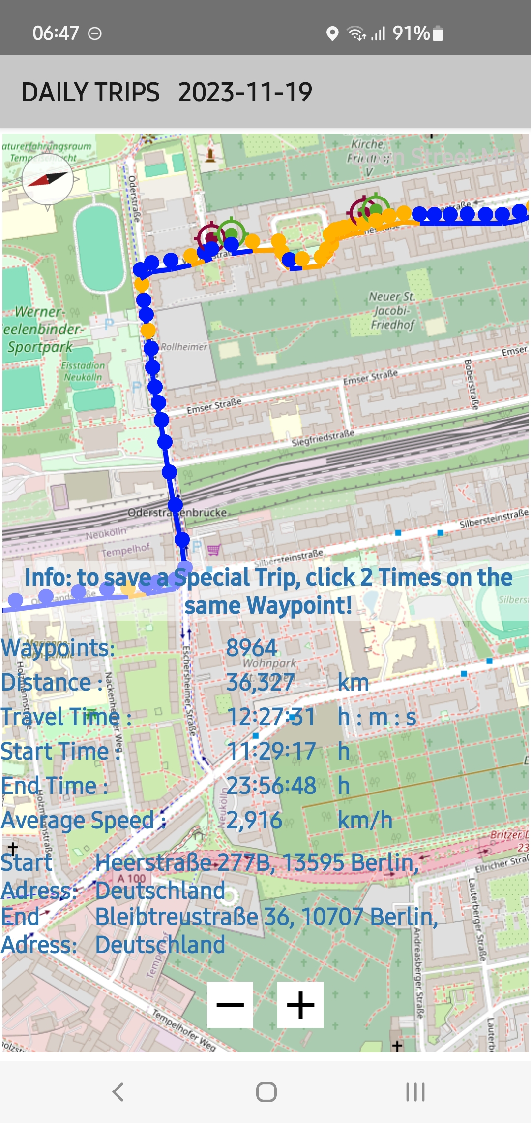 GPS Positions