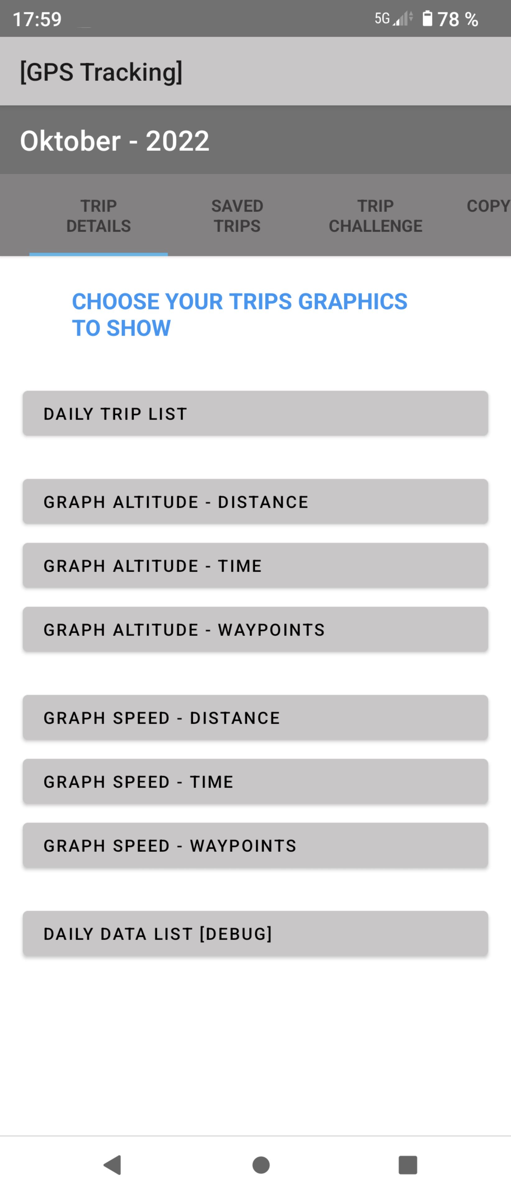 GPS Tracking Details